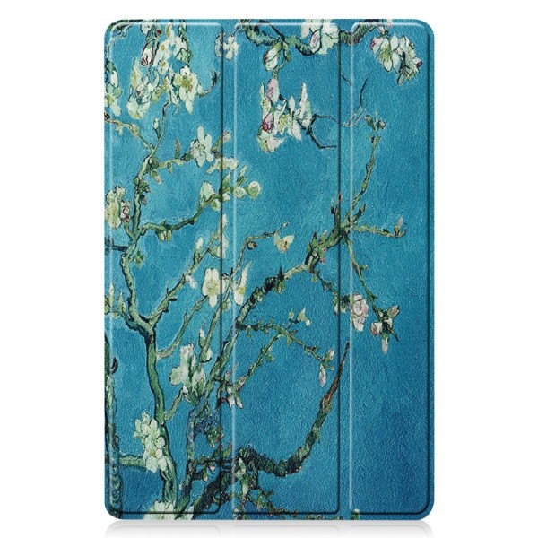 Samsung Galaxy Tab S9 FE Etui Tri-fold Kirsebærblomster