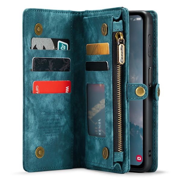 CaseMe Multi-Slot 2 i 1 Plånboksfodral Galaxy A34 Blå