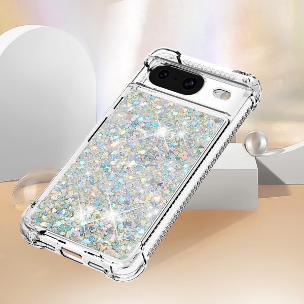 Glitter Bling TPU -kotelo Google Pixel 8 -hopea