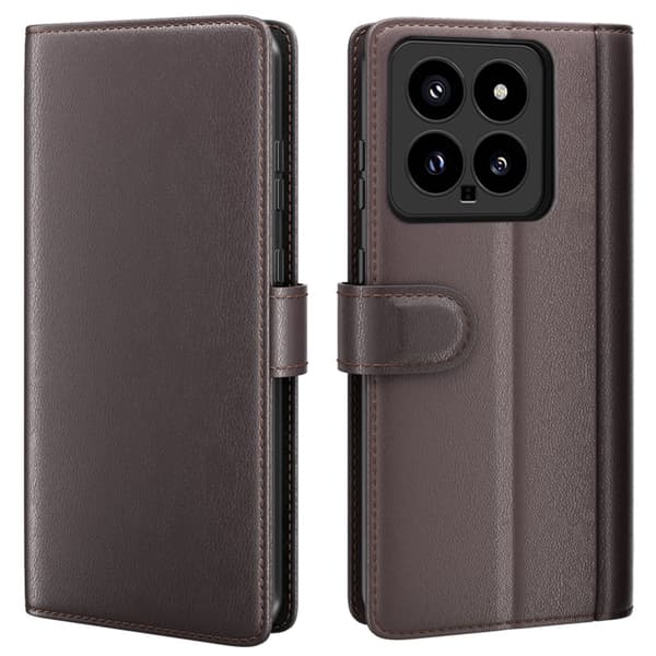 Äkta Läderfodral Xiaomi 14 Brun