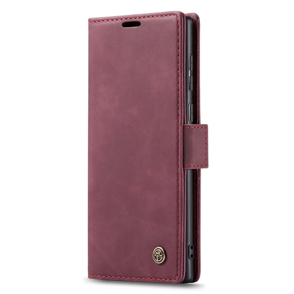 CaseMe Slim Lompakkokotelo Samsung Galaxy S24 Ultra Punainen