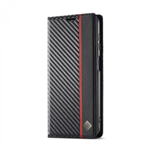 LC.IMEEKE Plånboksfodral Samsung Galaxy A15 Kolfibertextur