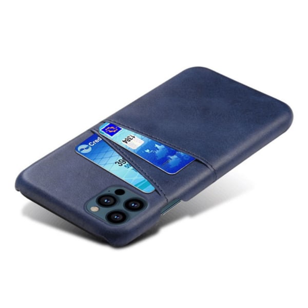 Läderskal Med Kortfack iPhone 13 Pro Max Blå
