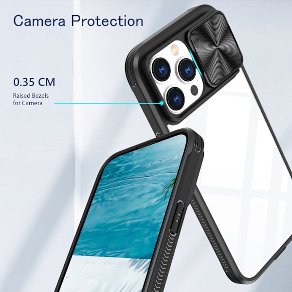 Edge Cover Kamerabeskyttelse iPhone 16 Pro Sort