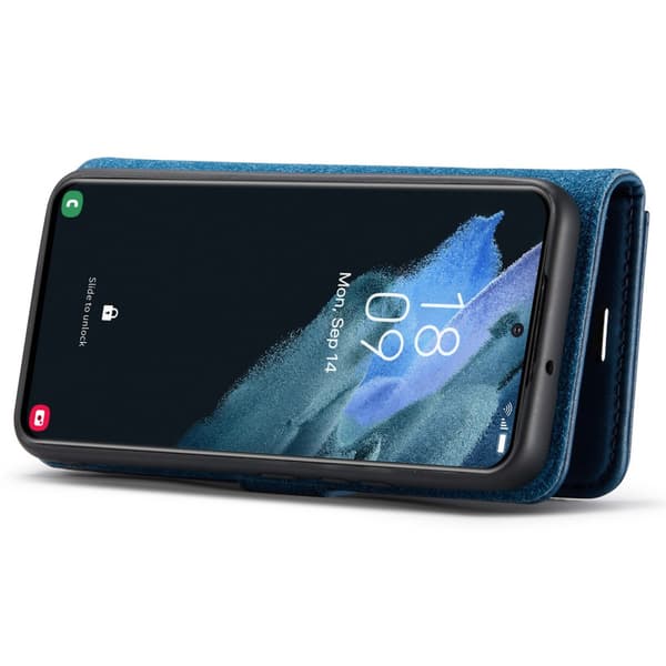 DG.MING 2-i-1 Magnet Pung Samsung Galaxy S22 Blå