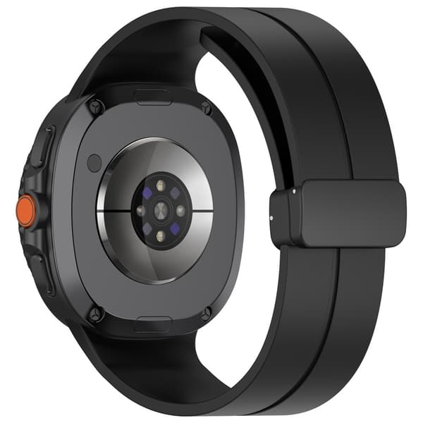 Magnetisk silikonearmbånd Samsung Galaxy Watch 8 Classic Sort