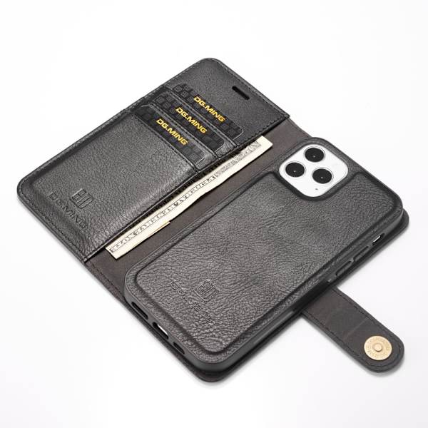 DG.MING 2-in-1 Magnet Wallet iPhone 12/12 Pro Black