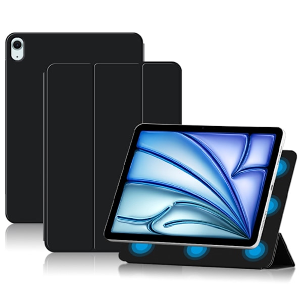 iPad Air 13 1. generation (2024) Etui Tri-fold Magnetisk Sort