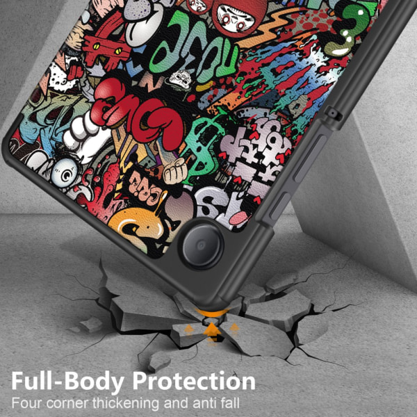 Samsung Galaxy Tab A9 Etui Tri-fold Graffiti