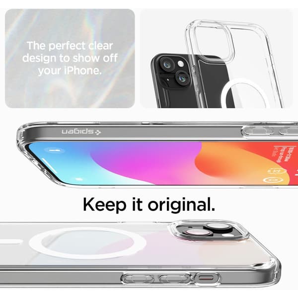 Spigen Ultra Hybrid MagSafe Skal iPhone 15 Plus Vit