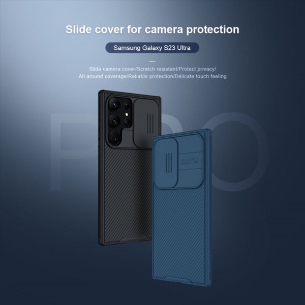 Nillkin CamShield Cover til Samsung Galaxy S23 Ultra Blue