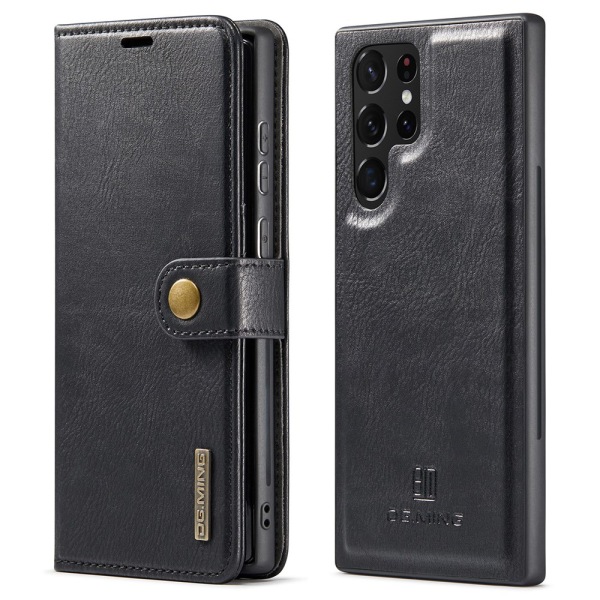 DG.MING 2-i-1 Magnet Pung Samsung Galaxy S22 Ultra Sort