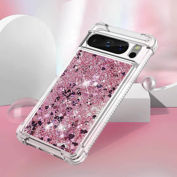 Glitter Bling TPU Case Google Pixel 8 Pro Roséguld