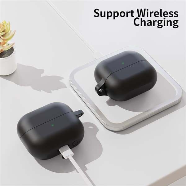 Silikonskal Med Karbinhake Samsung Galaxy Buds 3 FE Svart
