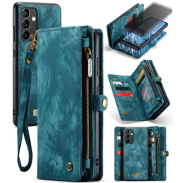 CaseMe Multi-Slot 2 i 1 Wallet Case Galaxy A54 Blue