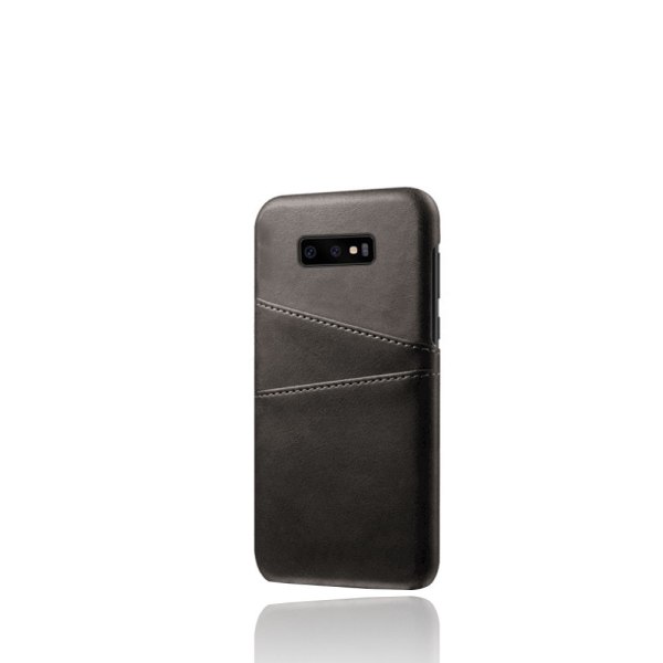 Læderskal med kortholder Samsung Galaxy S10e Sort