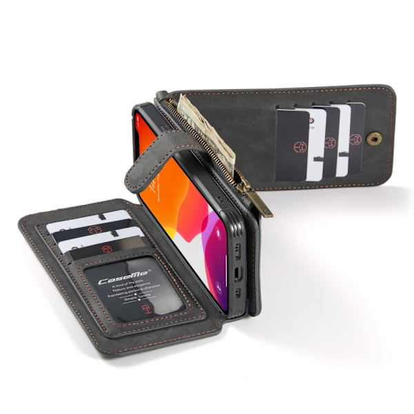 CaseMe Lompakkokotelo Multi-Slot iPhone 12 Pro Max Musta