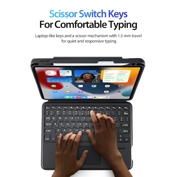 Dux Ducis Bluetooth-tastatur Etui iPad Pro 11 2nd Gen (2020)