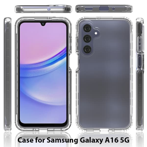360 Full Cover Edge Case Samsung Galaxy A16 Transparent