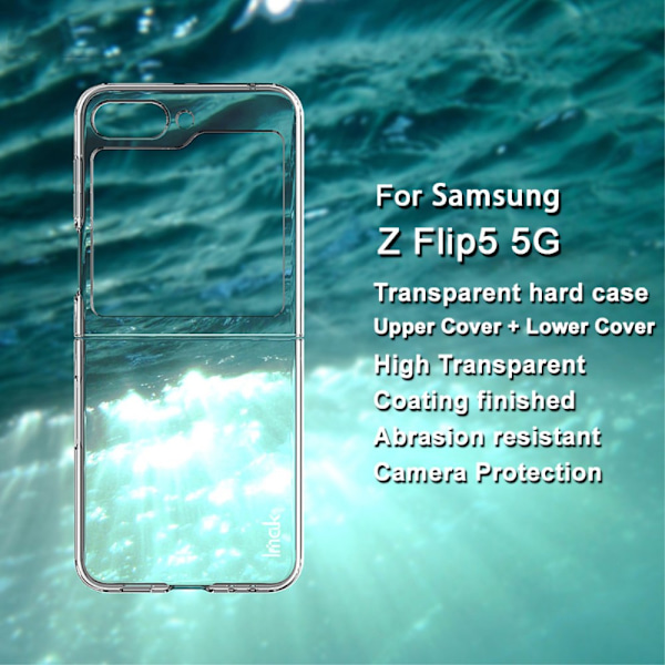 IMAK Samsung Galaxy Z Flip 5 Case TPU Crystal Clear
