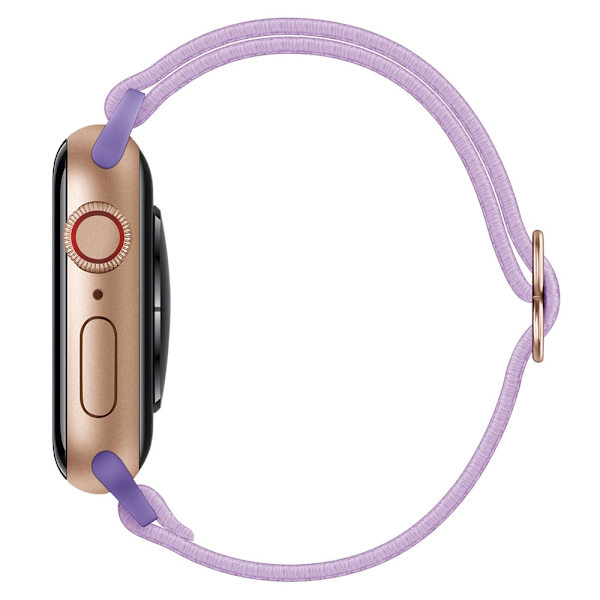 Elastisk Nylonrem til Apple Watch 45mm Series 9 Lilla