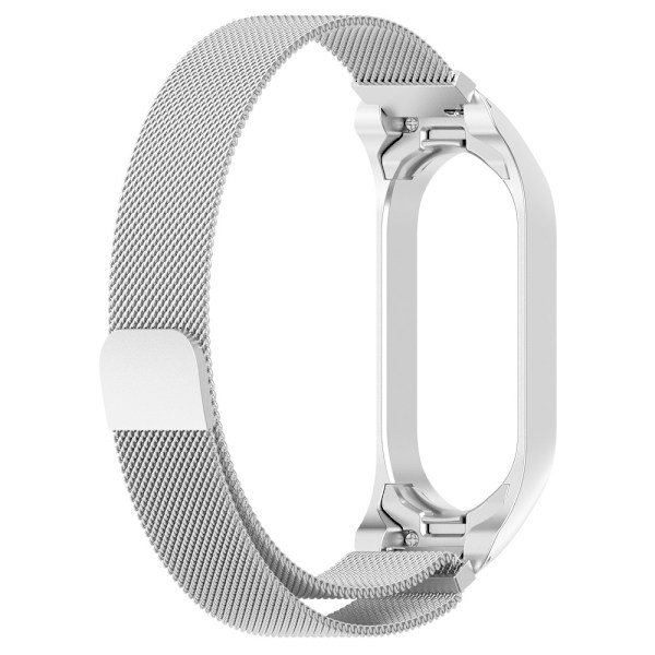 Milanese Loop Armband Xiaomi Mi Band 7 Silver