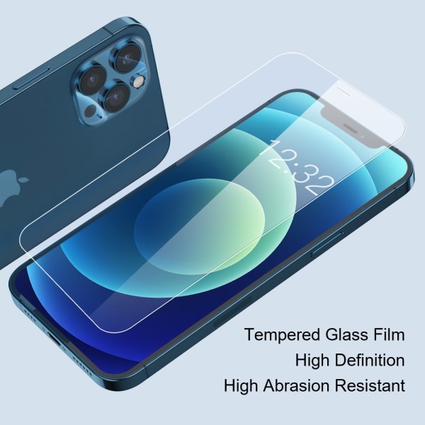 Amorus näytönsuoja iPhone 11 Pro Max Tempered Glass 2-Pack
