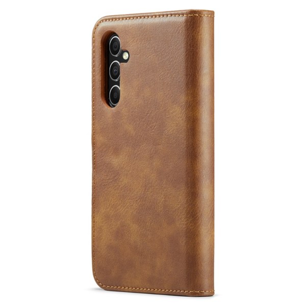 DG.MING 2-in-1 Magnet Wallet Samsung Galaxy S23 FE Cognac