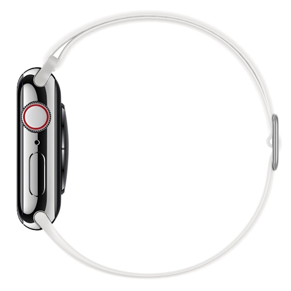 Elastinen silikoniranneke Apple Watch Series 10 46mm Valkoinen