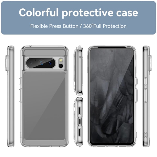 Hybrid Edge Case Google Pixel 8 Pro Transparent