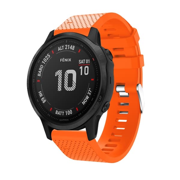 Silikoniranneke Garmin Fenix 7S Oranssi