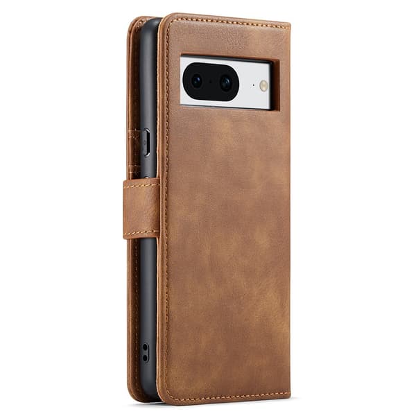DG.MING 2-i-1 Magnetiskt Plånboksfodral Google Pixel 8 Cognac