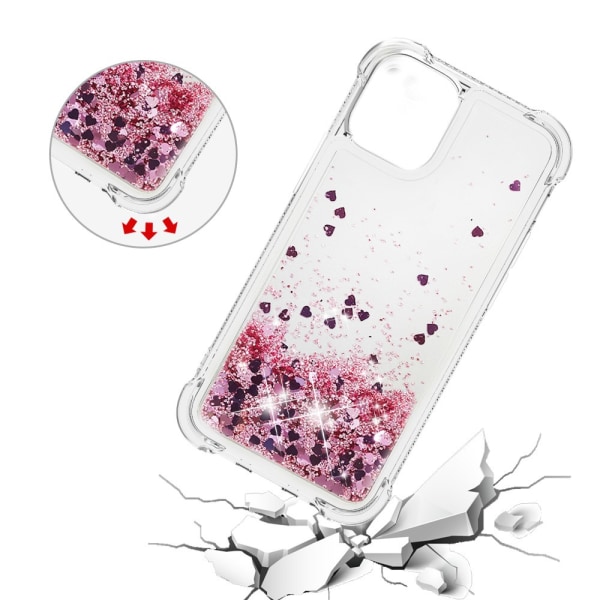 Glitter Bling TPU Case iPhone 13 Rose Guld