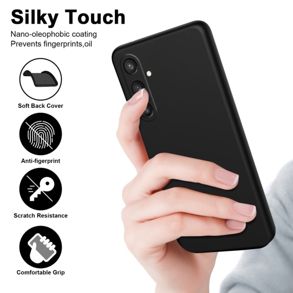 Silikonecover Samsung Galaxy S24 Plus Sort