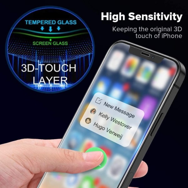 Härdat Glas Skärmskydd & Baksida Skydd iPhone 12 Pro Max