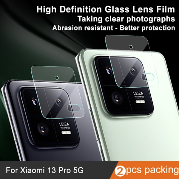 Imak 2-pack härdat glas kameralinsskydd Xiaomi 13 Pro