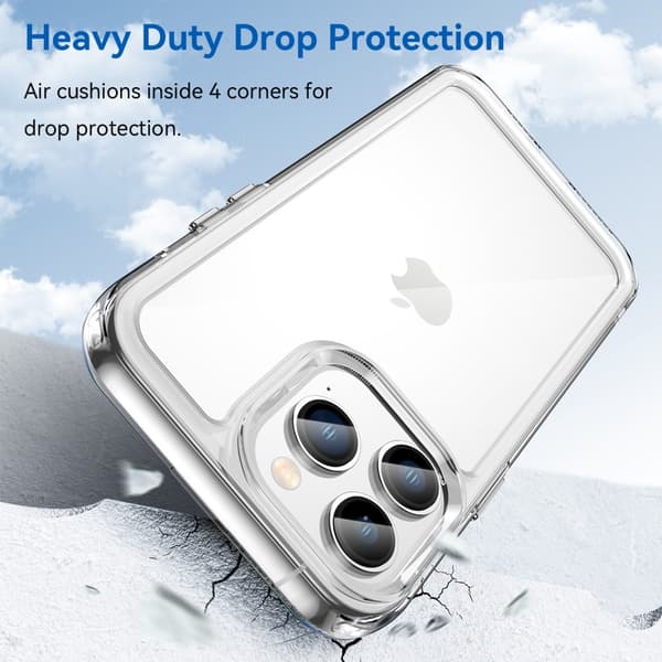 Hybrid Edge Skal iPhone 14 Pro Transparent