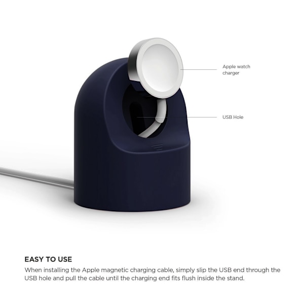 Laddningsställ Apple Watch Mörk Blå