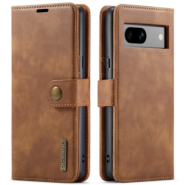 DG.MING 2-i-1 Magnetiskt Plånboksfodral Google Pixel 8a Cognac