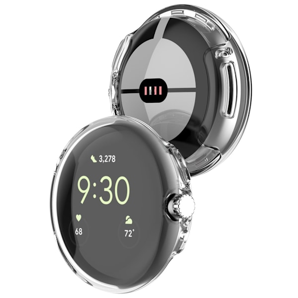 Täyspeittävä TPU-kuori Google Pixel Watch 3 41mm Läpinäkyvä