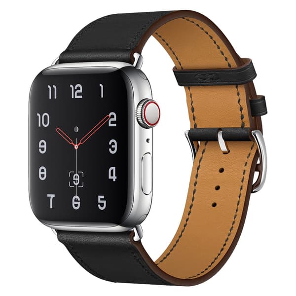 Ægte læderrem til Apple Watch 41mm Series 9 Sort