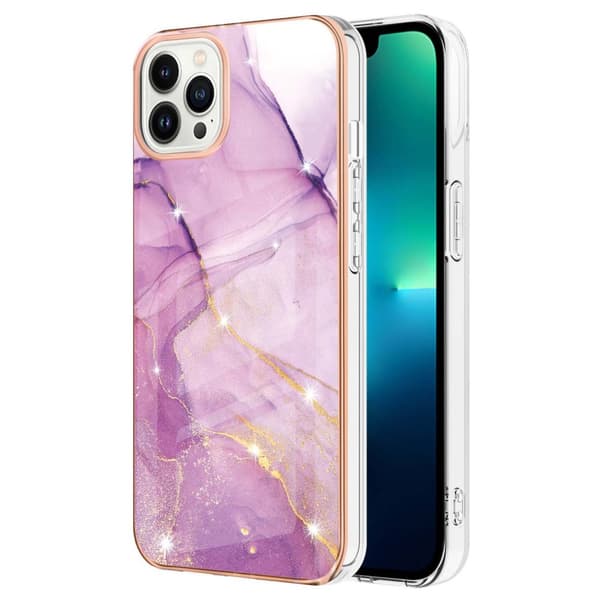 TPU Skal iPhone 15 Pro Max Lilla Marmor