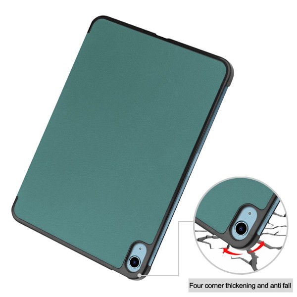 Apple iPad 11 11th Gen (2025) Fodral Tri-fold Grön