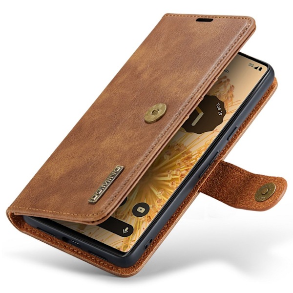 DG.MING 2-in-1 Magnet Wallet Google Pixel 7 Pro Cognac