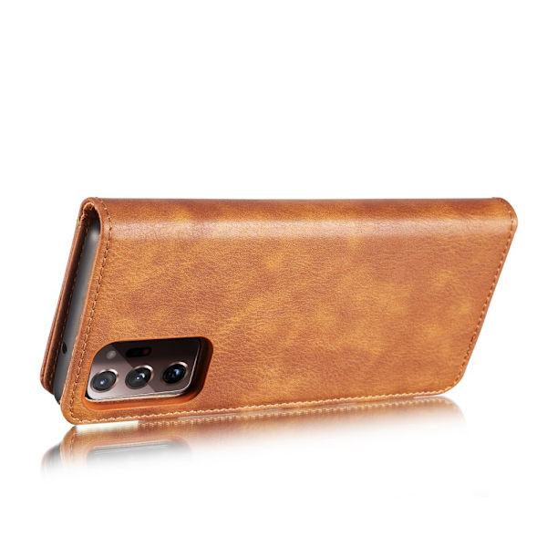 DG.MING Pungetui med magnet til Galaxy Note 20 Ultra Brun
