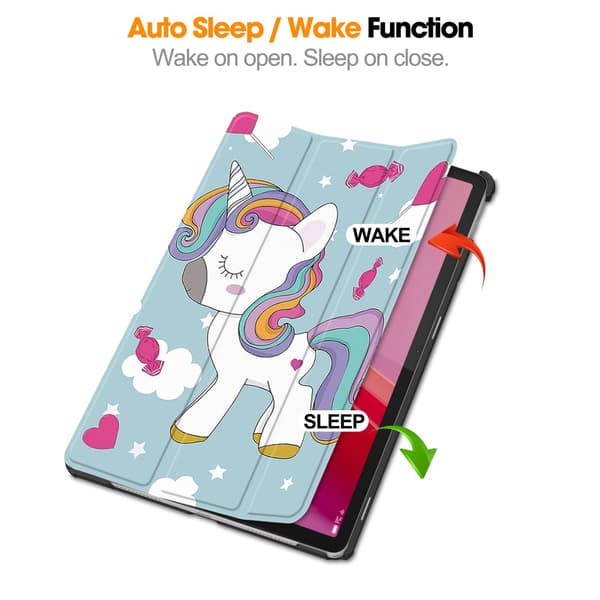 Lenovo Tab M11 -kotelo Tri-fold Unicorn