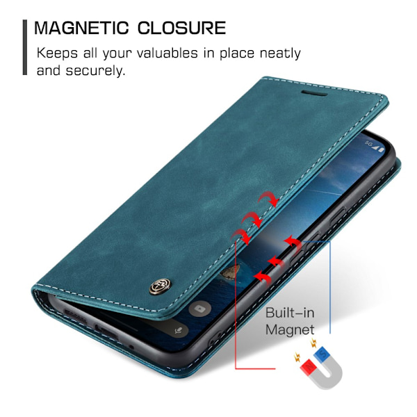CaseMe Slim Wallet Case Google Pixel 9 Blå