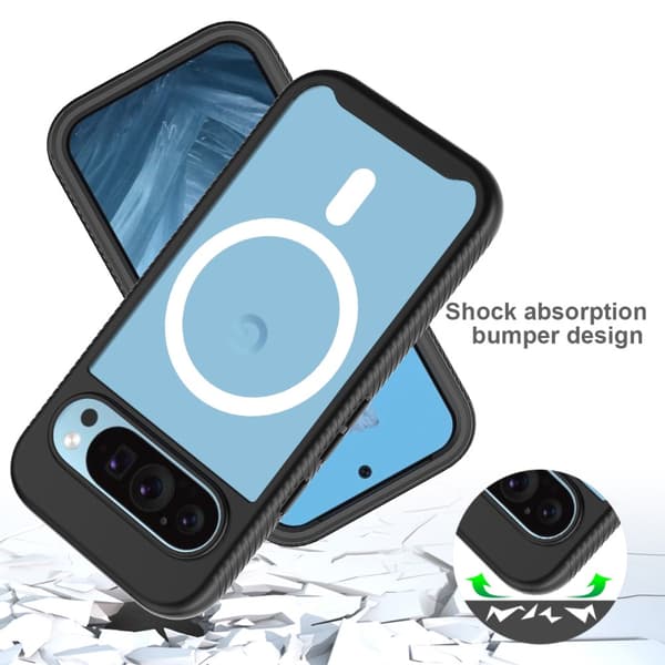 360 Full Cover Edge MagSafe Case Google Pixel 9 Pro Sort