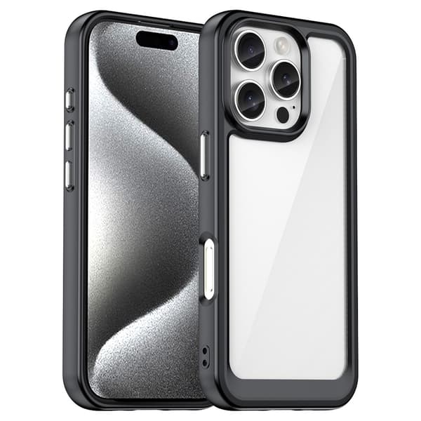 Hybrid Edge Skal iPhone 16 Pro Svart