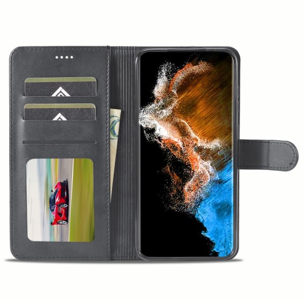 LC.IMEEKE Lompakkokotelo Samsung Galaxy S24 Plus Musta